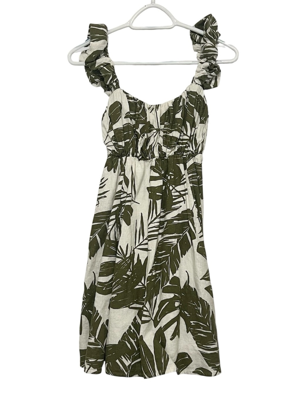 Abercrombie & Fitch Puff Strap Babydoll Mini Dress with Pockets